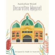 Wooden Magnet | Melbourne Flinders St